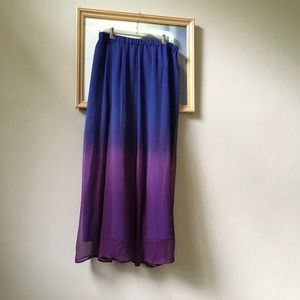 Coldwater Creek Ombré Maxi Skirt